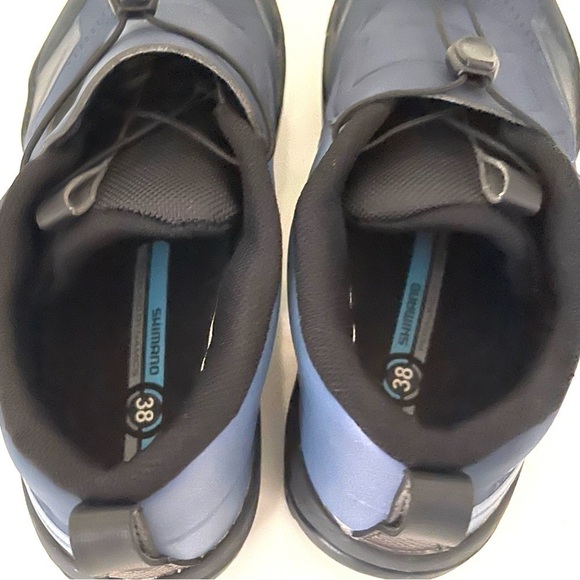 Shimano SH-GR901 GR9 Mountain Bike Shoes EU 38 US 5.2 Black Navy Blue - Picture 7 of 13